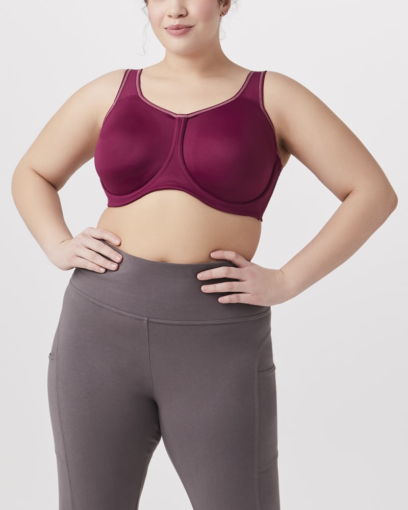 Front of plus size Powell Sports Bra by Wacoal | Dia&Co | dia_product_style_image_id:154247